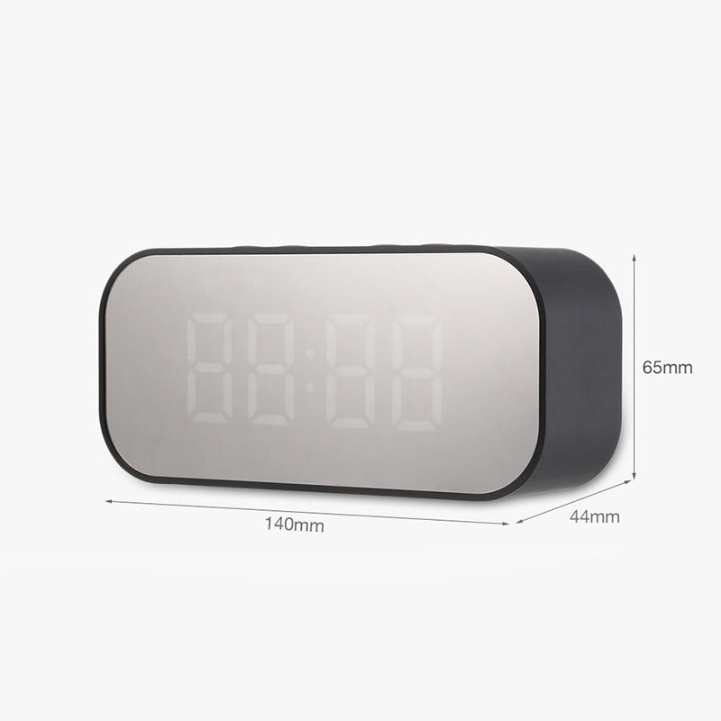 Mini mirror screen with time display speaker