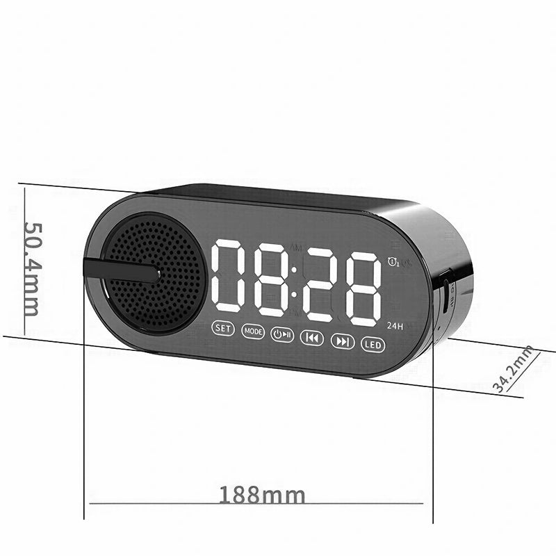 Wireless subwoofer speaker with time display