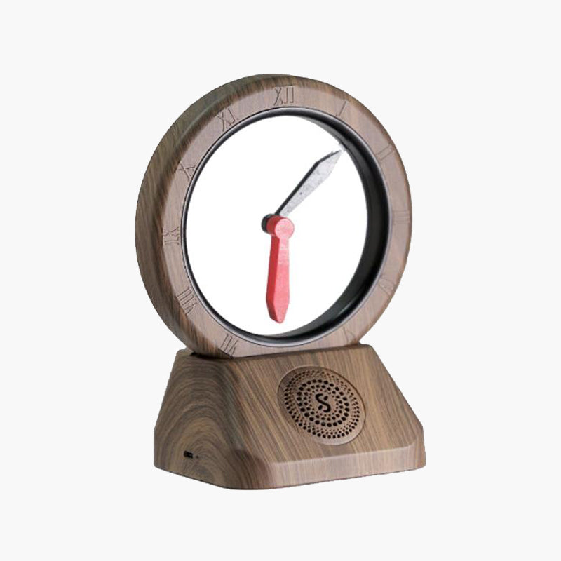 Retro wireless speaker with time display
