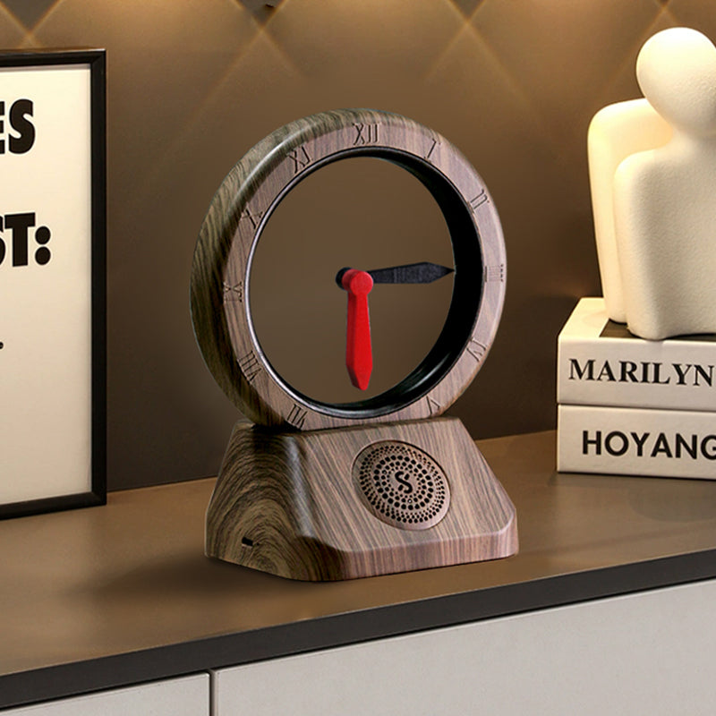 Retro wireless speaker with time display