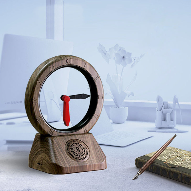 Retro wireless speaker with time display