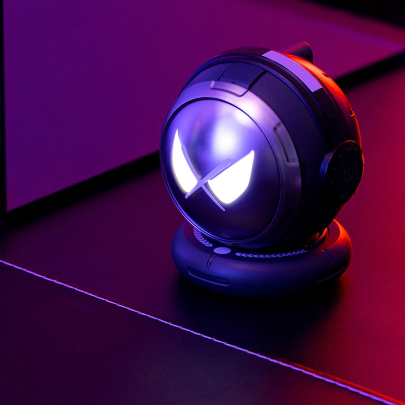 Robot shape with luminous speaker