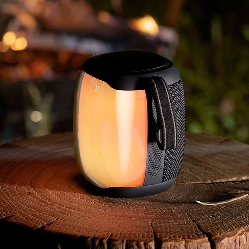 Portable wireless speaker with night light