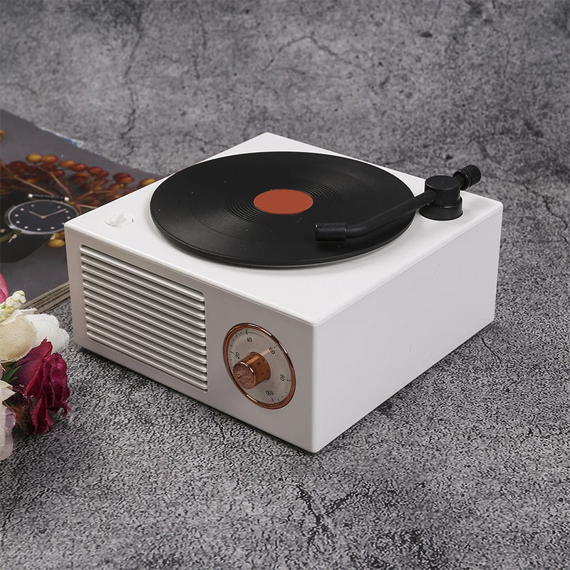 Retro vinyl wireless subwoofer speaker