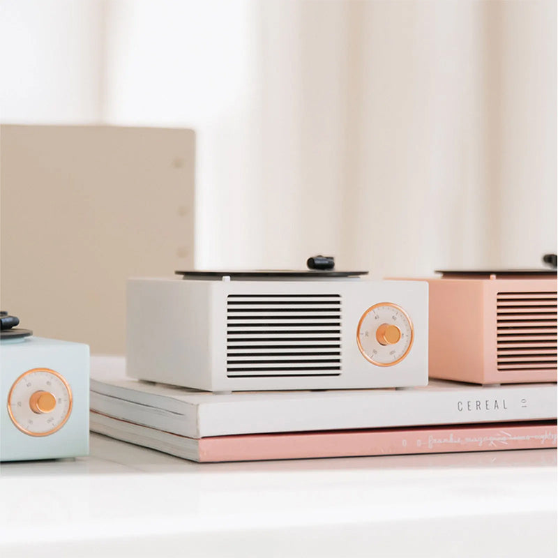 Retro vinyl wireless subwoofer speaker