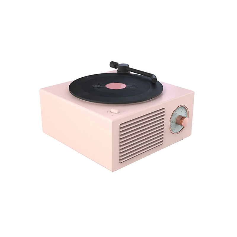 Retro vinyl wireless subwoofer speaker