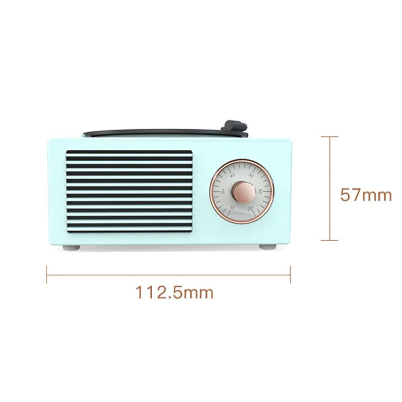 Retro vinyl wireless subwoofer speaker