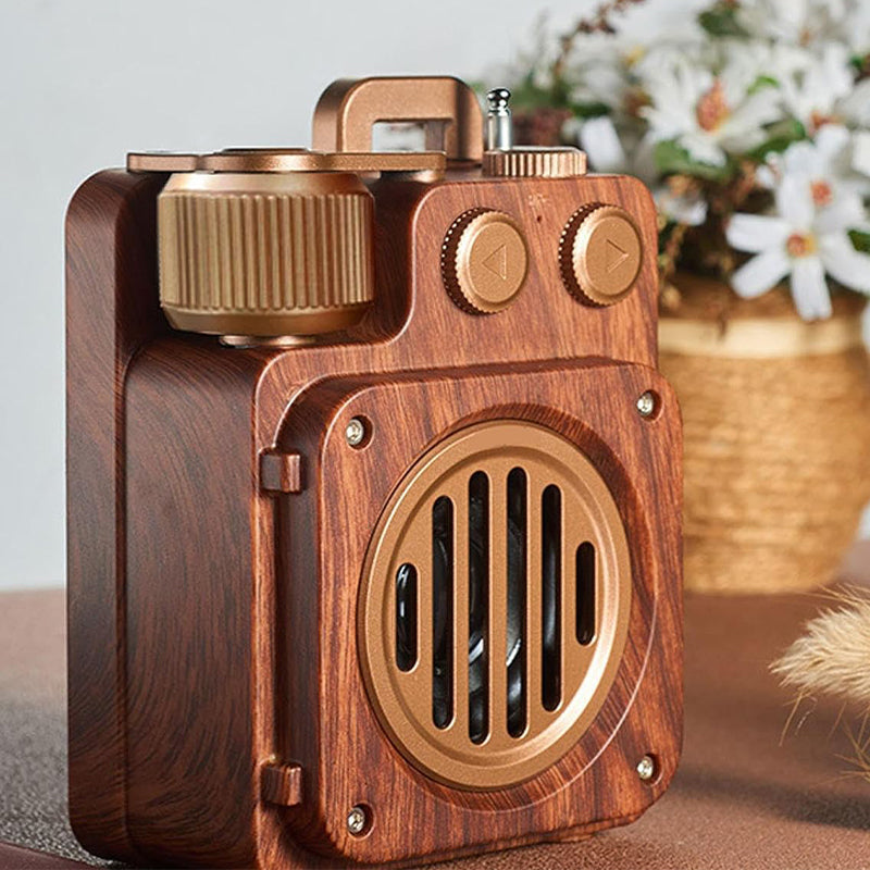 Retro bluetooth wireless subwoofer speaker