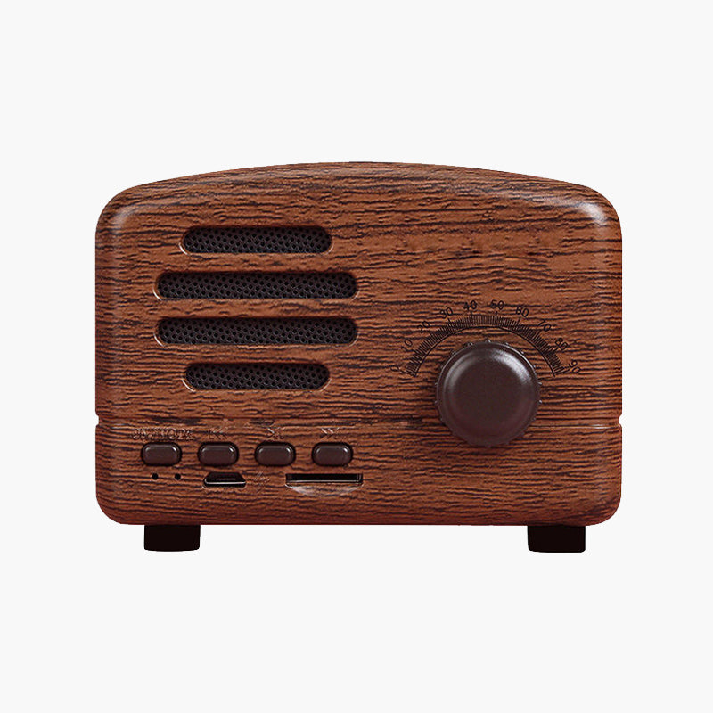 Retro portable wireless subwoofer speaker
