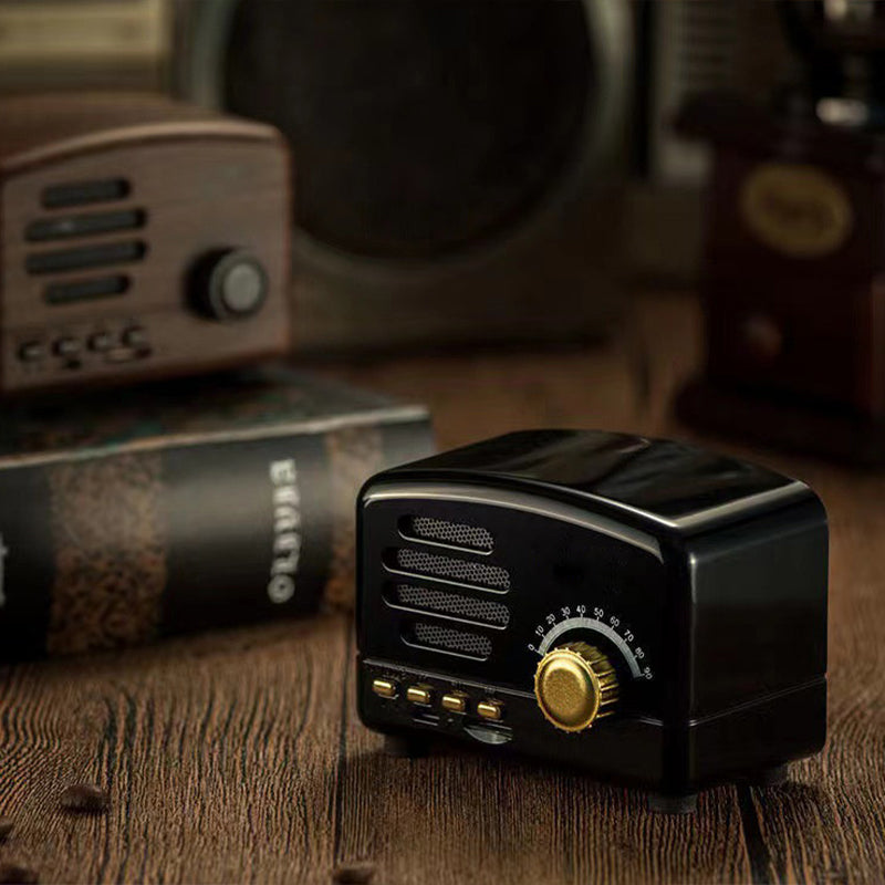 Retro portable wireless subwoofer speaker