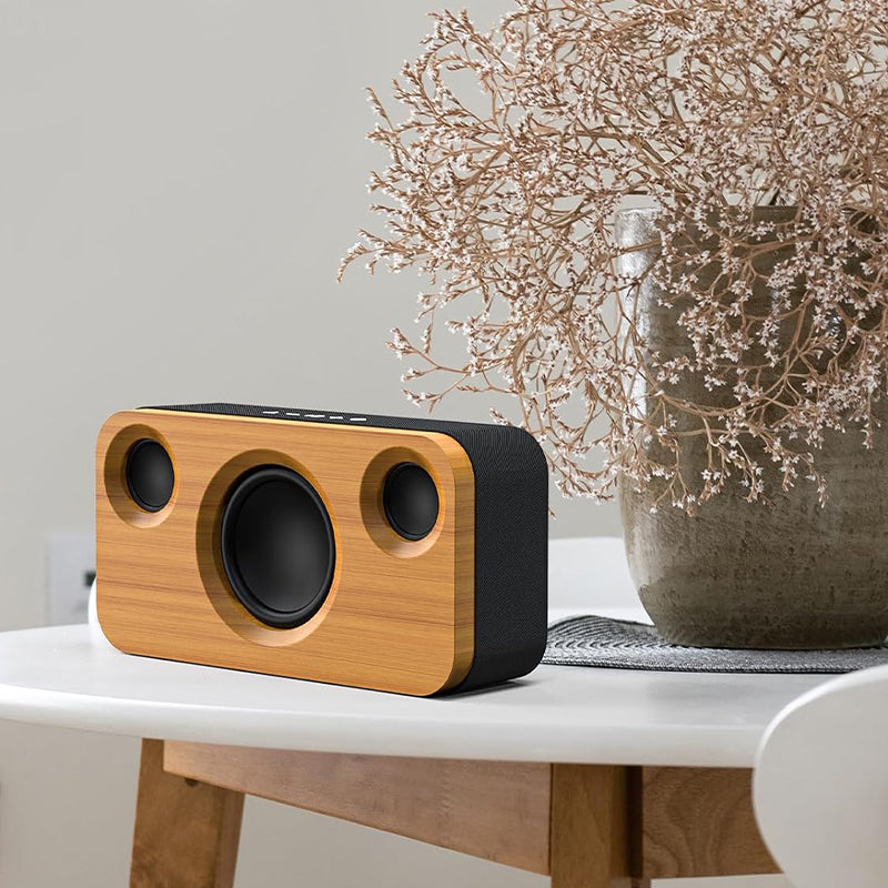 Wooden home wireless subwoofer speaker