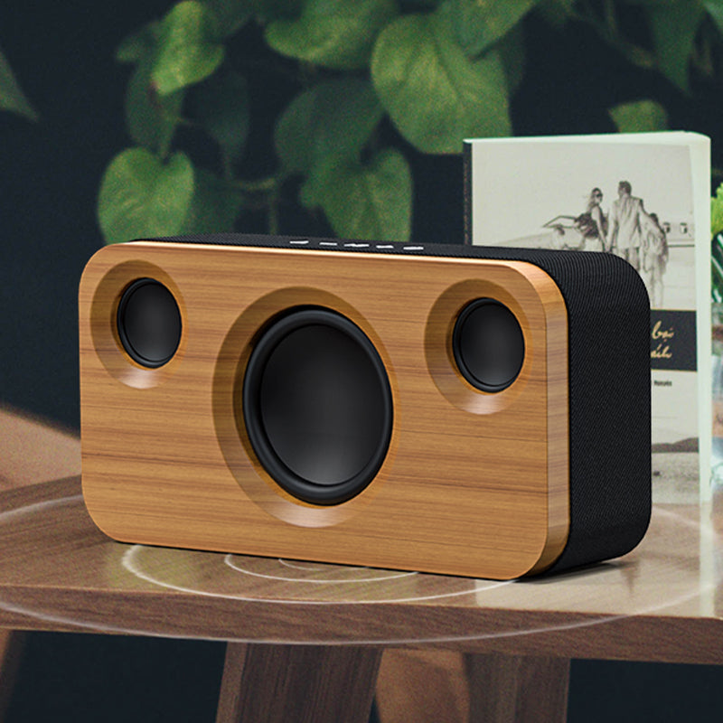 Wooden home wireless subwoofer speaker