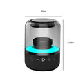 Round wireless subwoofer speaker with LED light